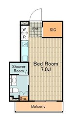 BCITYAPARTMENTTACHIKAWAtokyoの物件間取画像